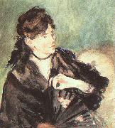 Edouard Manet Portrait of Berthe Morisot oil painting on canvas